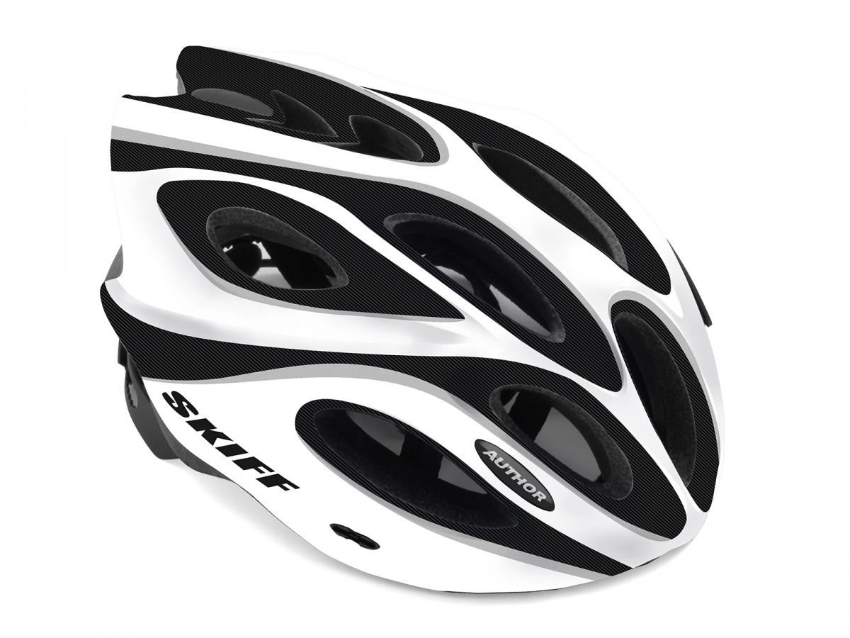 Reiðhjólahjálmur Author Skiff 52-58 cm svartur/hvítur