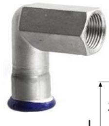 PRESS MÚFFUHNÉ RYÐFRÍTT 15X1/2"