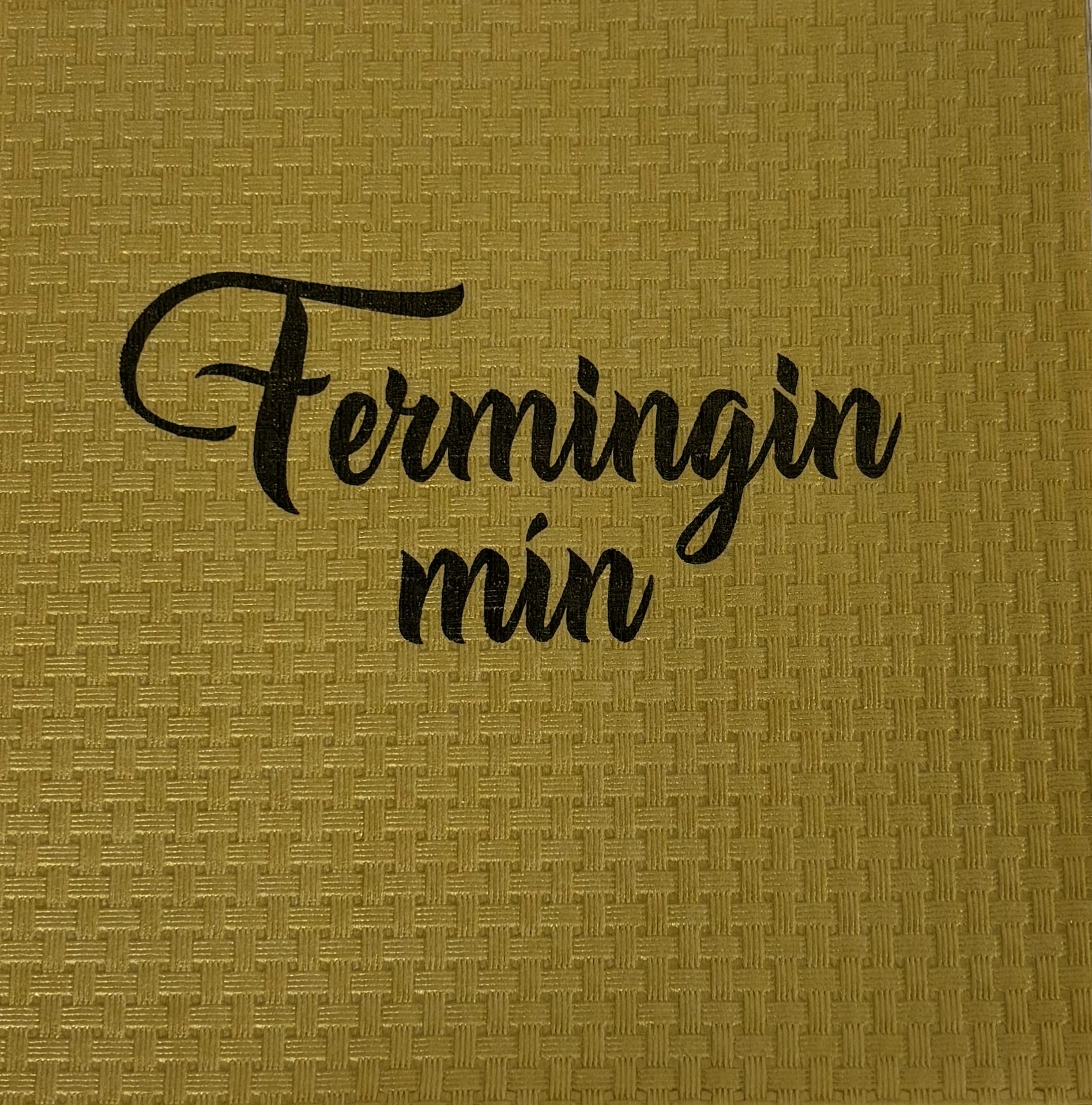Serv. Fermingin mín 15stk gull