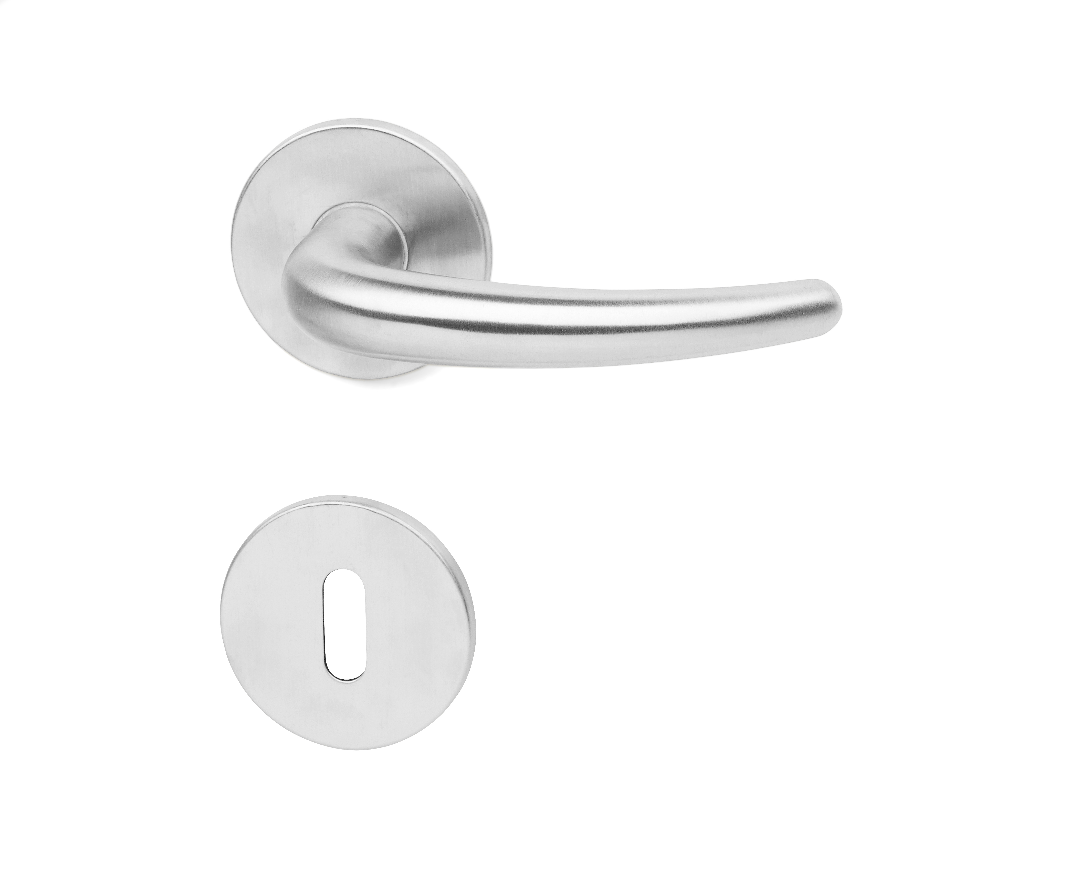 Hurðarhúnn 20131 ryðfr. m. lykillauf CC30 & CC38 inni