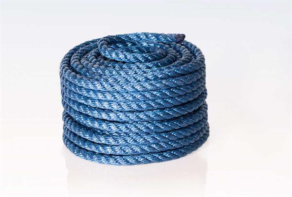 Kaðall blár 10 mm, togþol 1425 kg - 20 m á rúllu