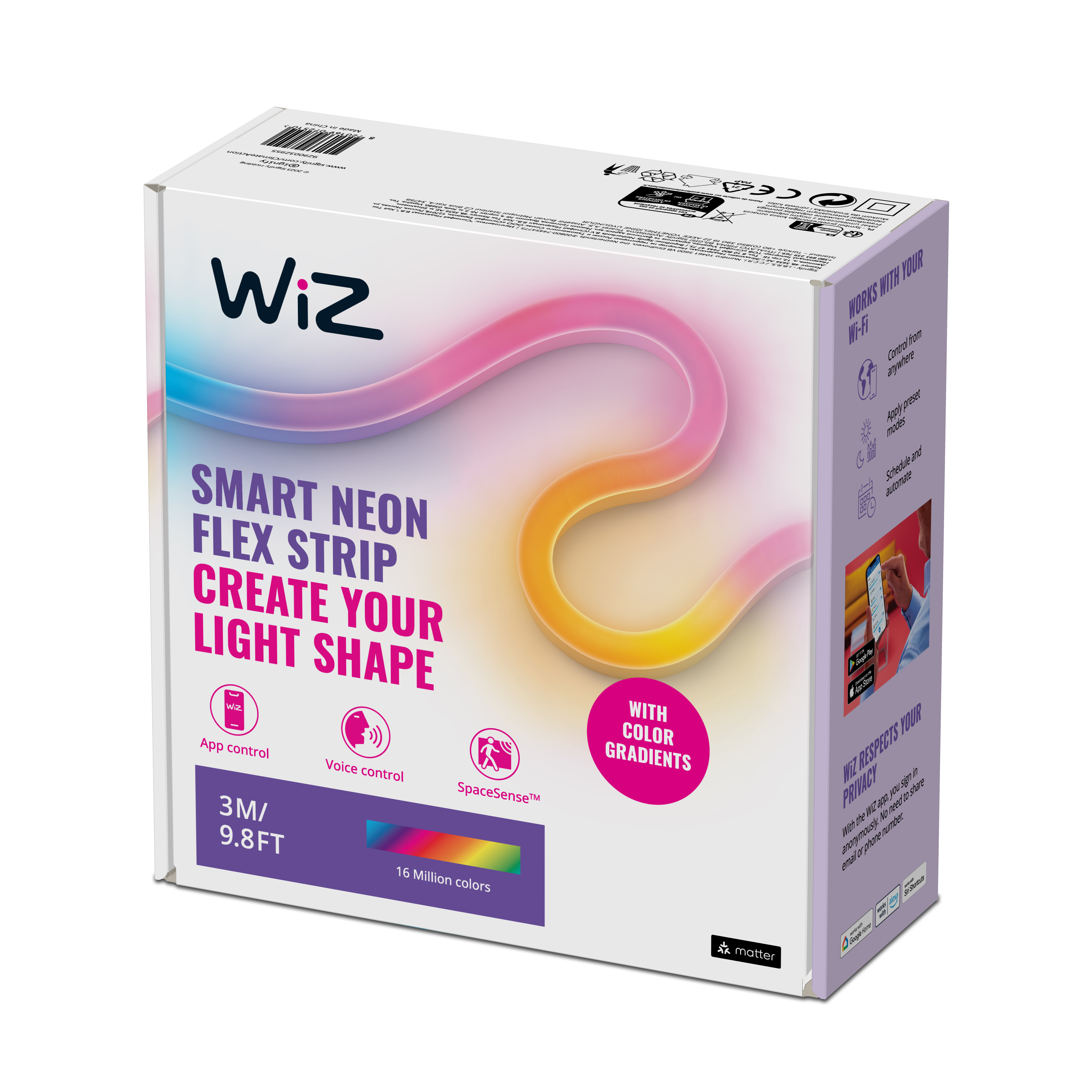 WiZ neon flex strip 3m kit