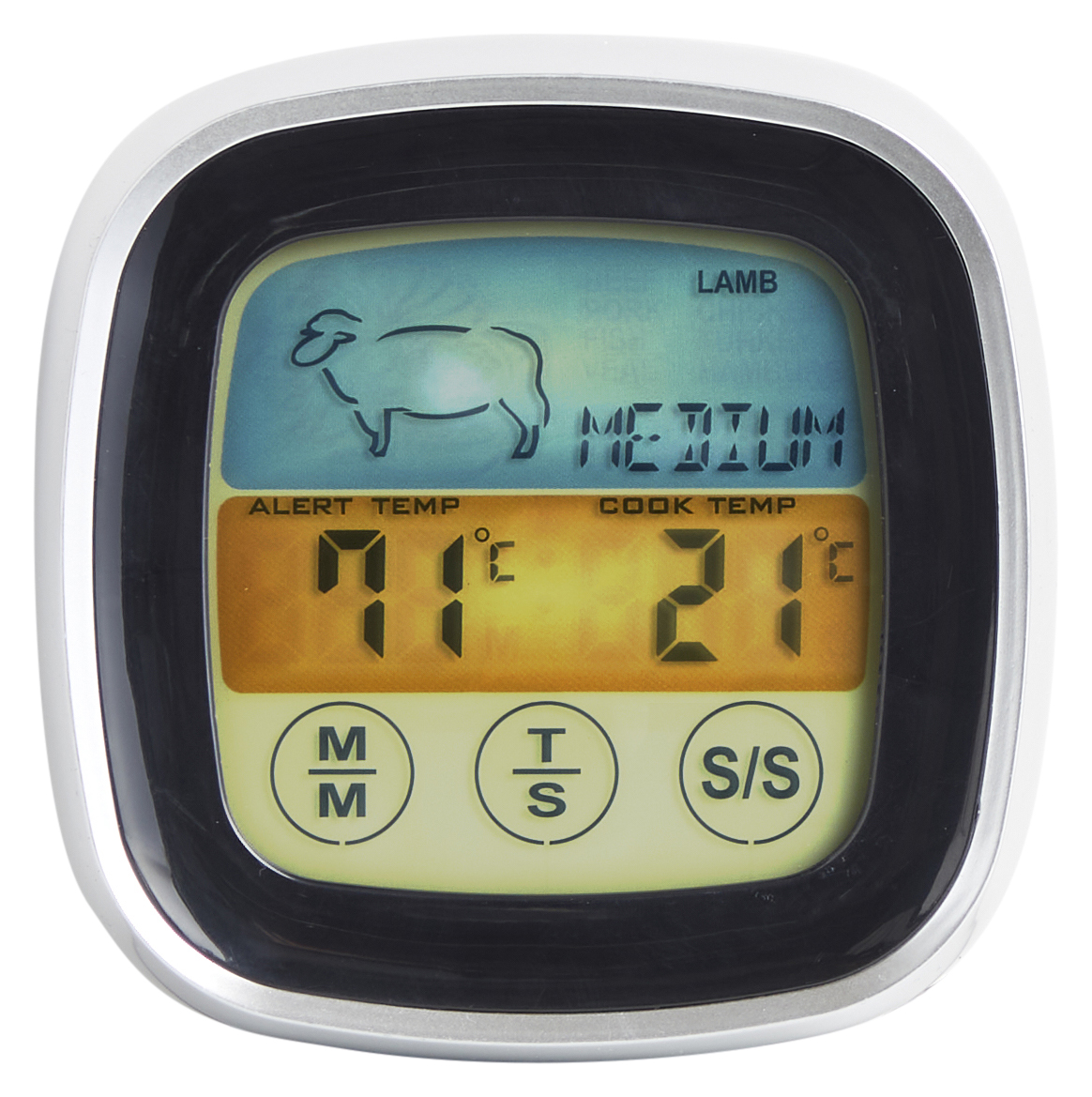 Kjöthitamælir, digital