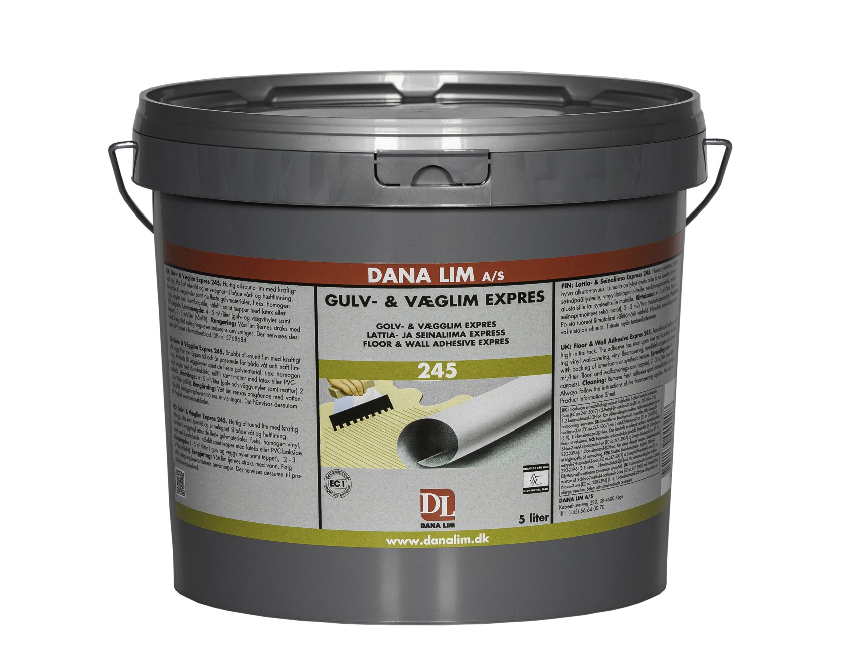 Dana Lim Gulv- & Væglim Ekspres 245 5 ltr