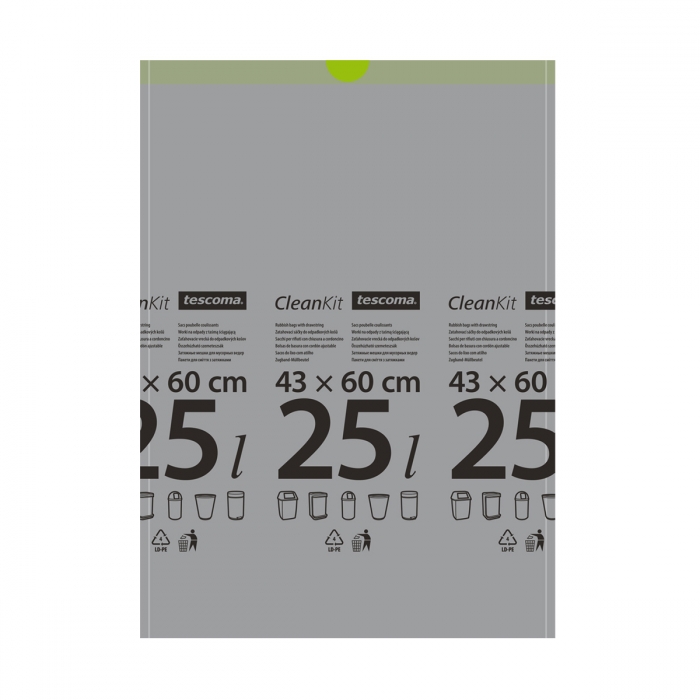 Ruslapokar m.bandi 25 l 15 stk