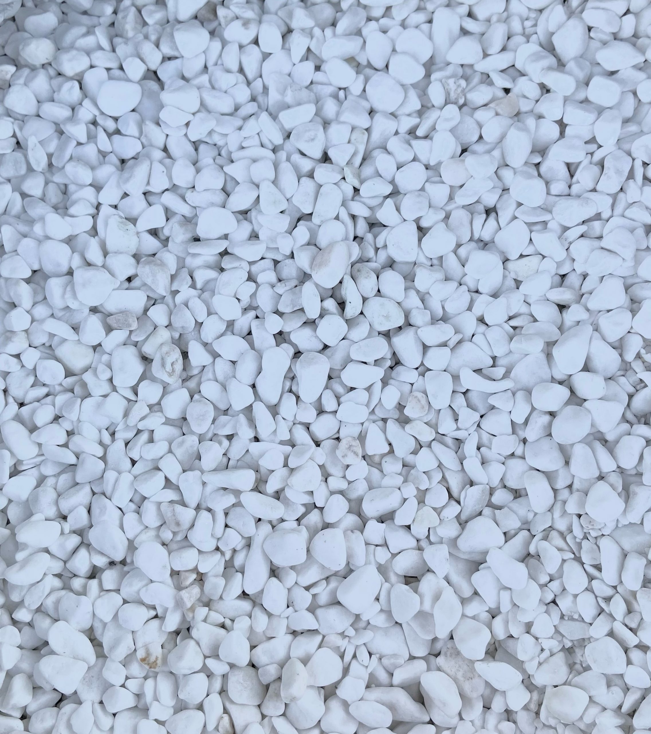 Skrautsteinar hvítir 10-20mm 20kg