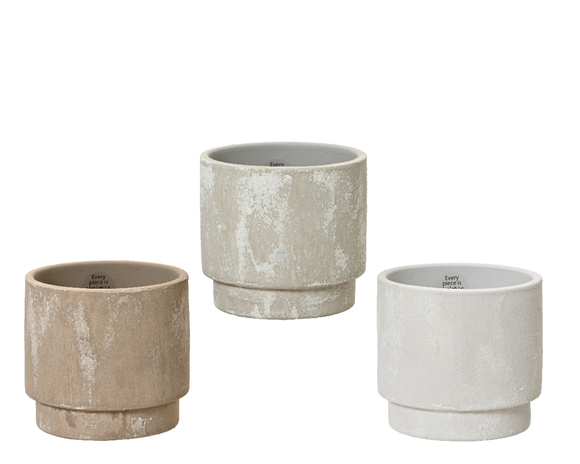 Pottur 3 gerðir 14*h13cm