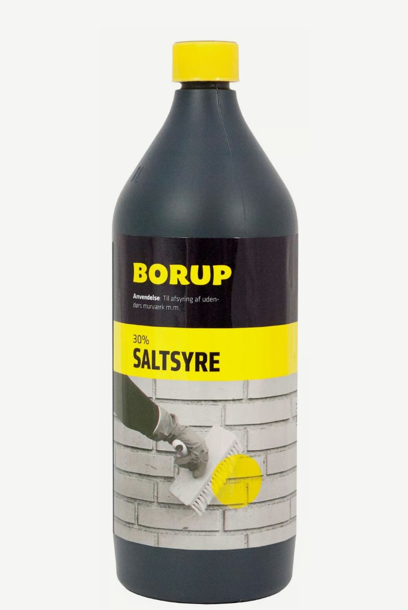 Saltsýra 30% Borup 1L