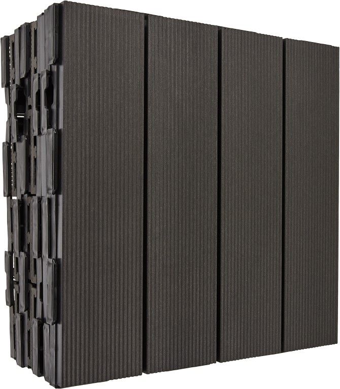 Stiklur Dökk grátt HPC  30x30 6 í pakka -209470