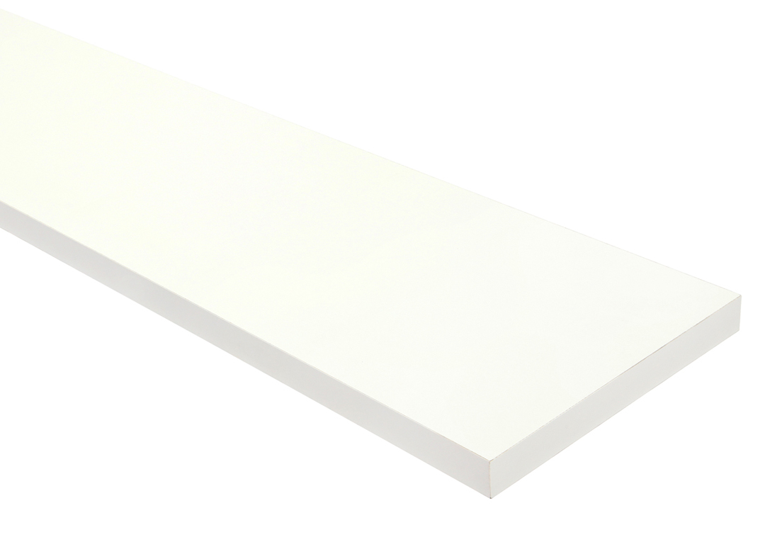 Hilluefni Hvítt 200X20 cm, 22 mm þykkt