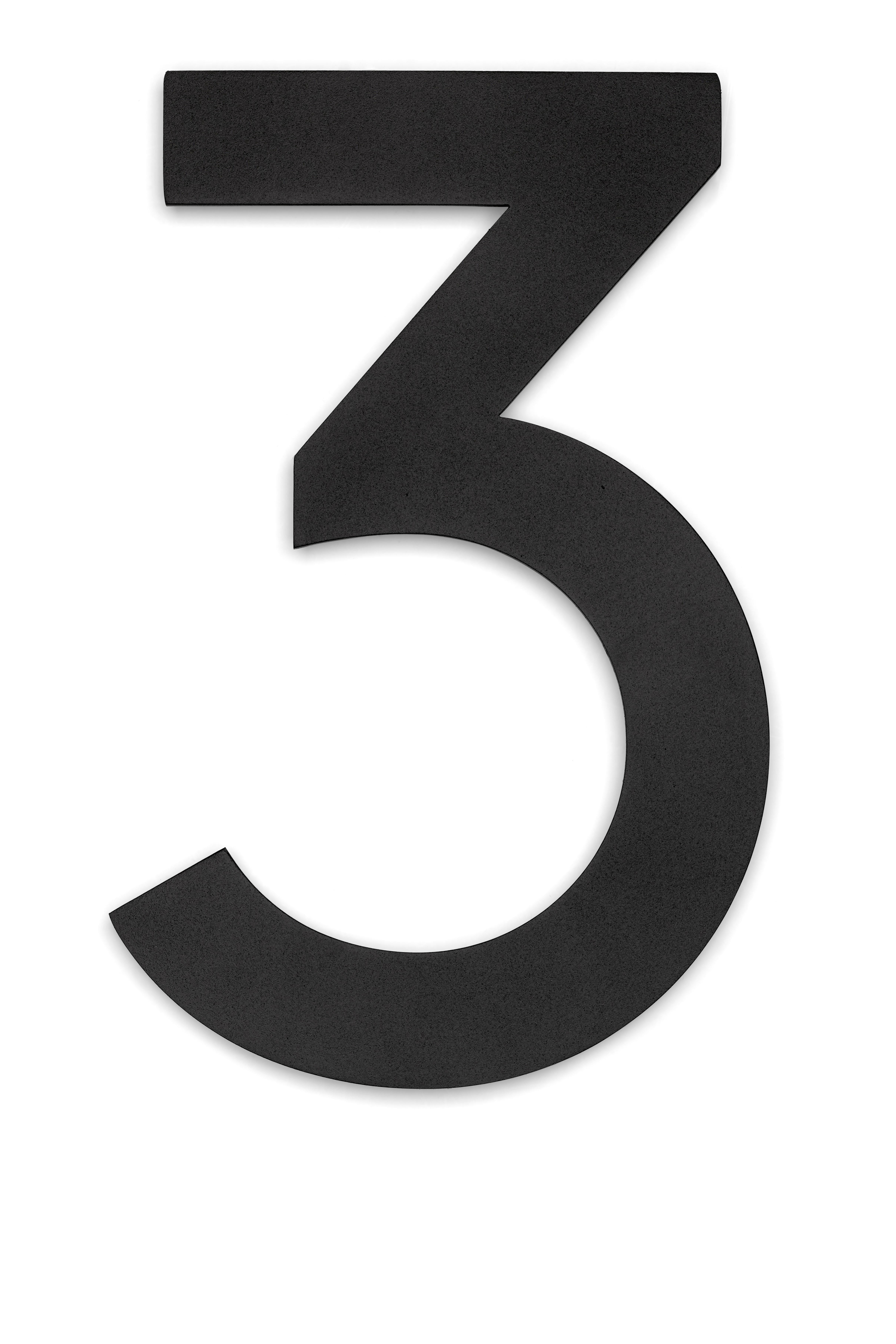 Húsnúmer 3 svart 21 cm Habo