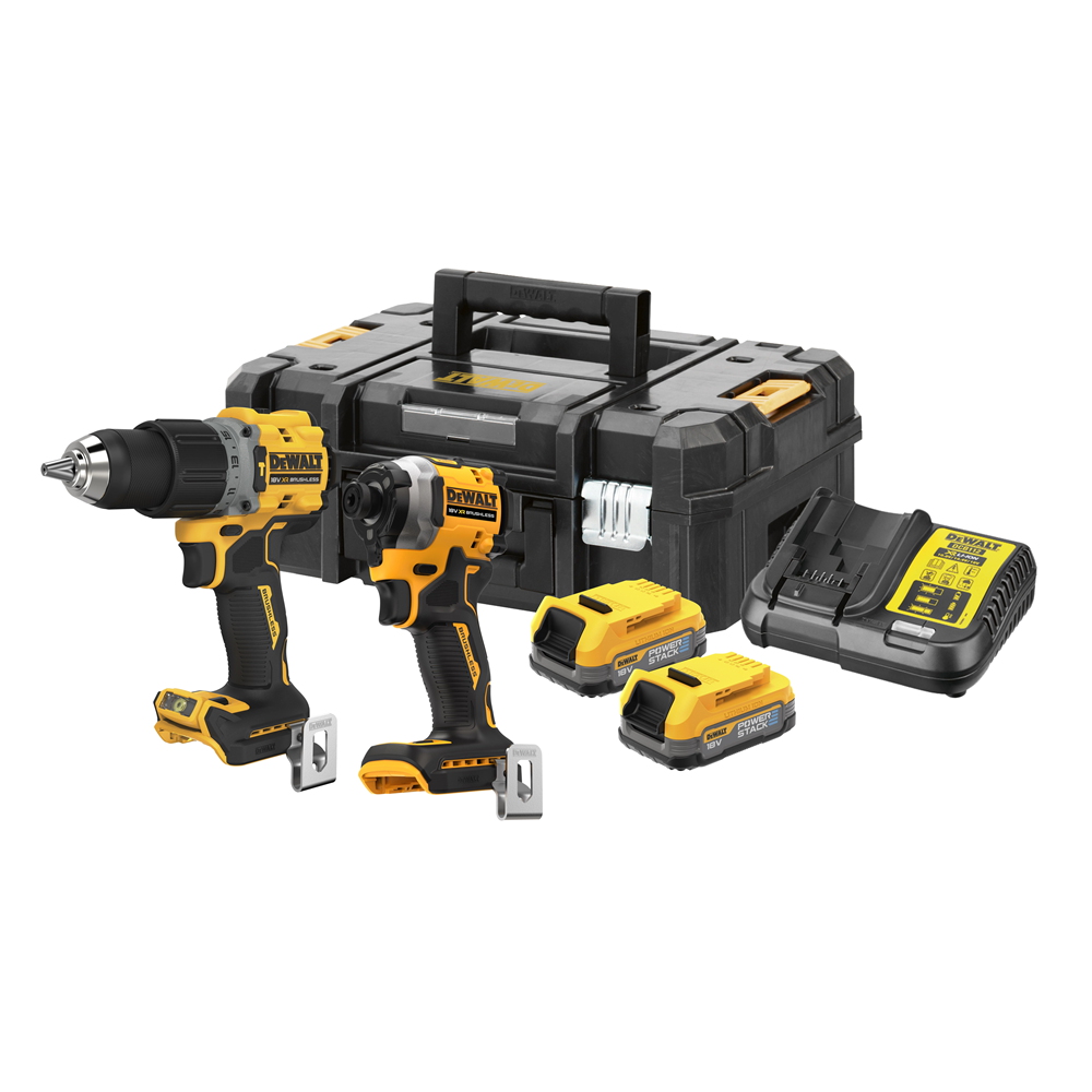 Borvél og Skrúfvél 18V DeWALT DCK2050E2T 2x1.7Ah