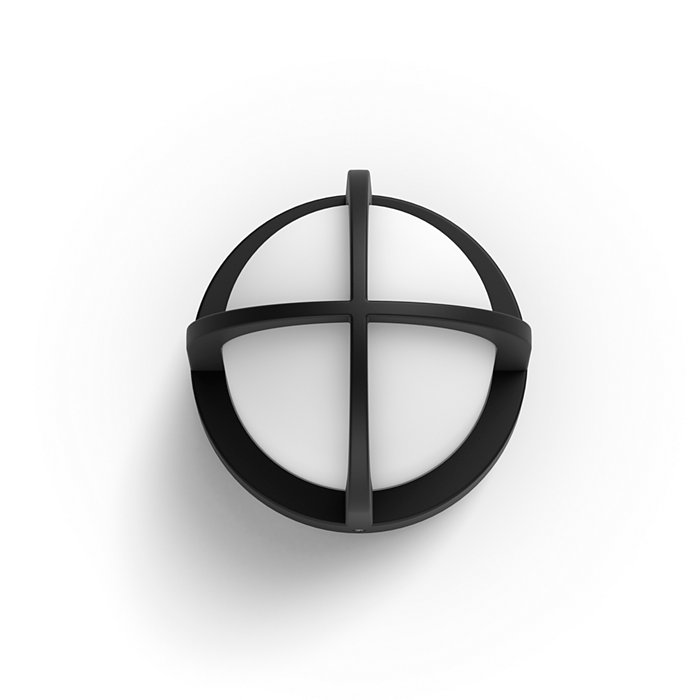 Astibe veggljós úti sv, IP44, E27 án peru