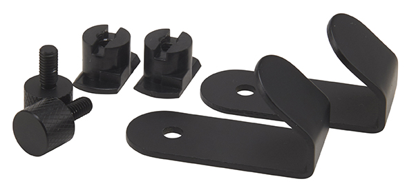 Snagi f/Hljóðdempandi plötu Svartur, 2 stk