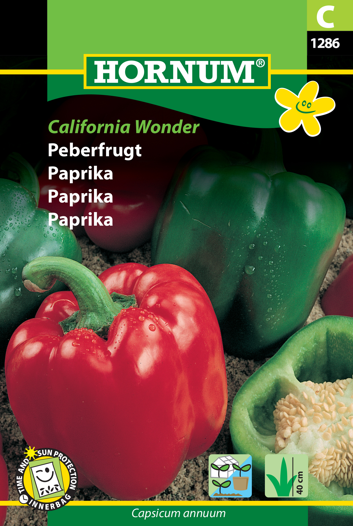 Fræ Paprika Capsicum annuum California Wonder