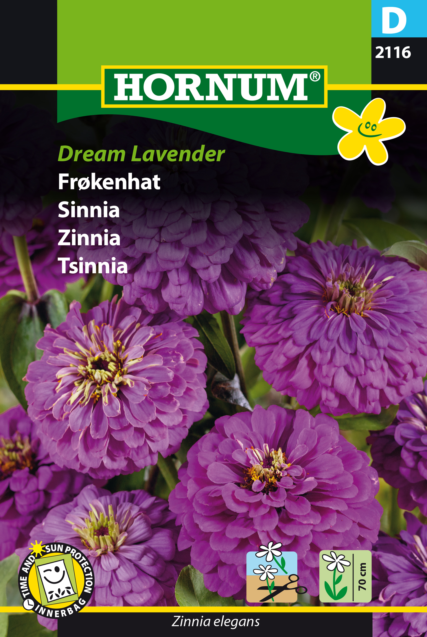 Fræ Drottningarfífill Zinnia elegans Dream Lavender