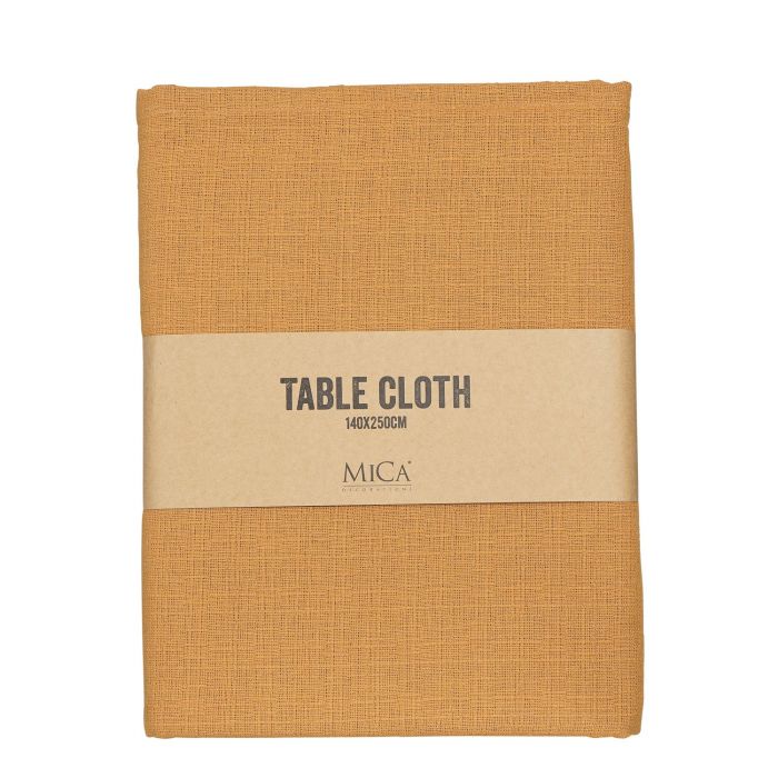 Borðdúkur Hör-Okra 250*140 sm