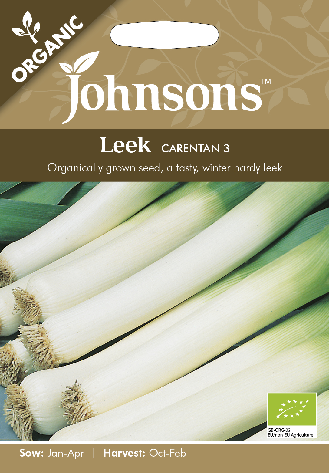 Fræ Leek Carentan 3 Organic