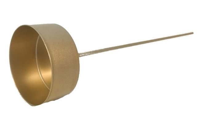 Kramarhús á pinna gyllt 20cm