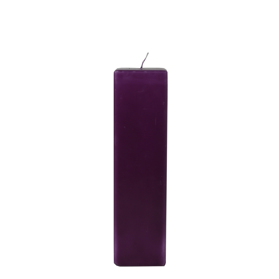 Kubbakerti lilla/fjólublátt ferkantað slétt 8*28cm