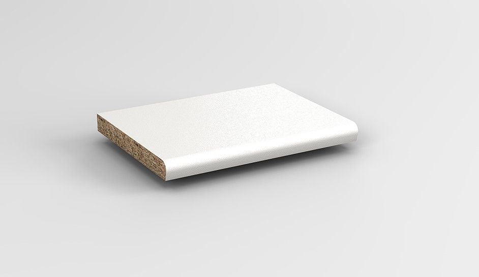 Sólbekkur 4100x300x22 mm hvítt 0101PE