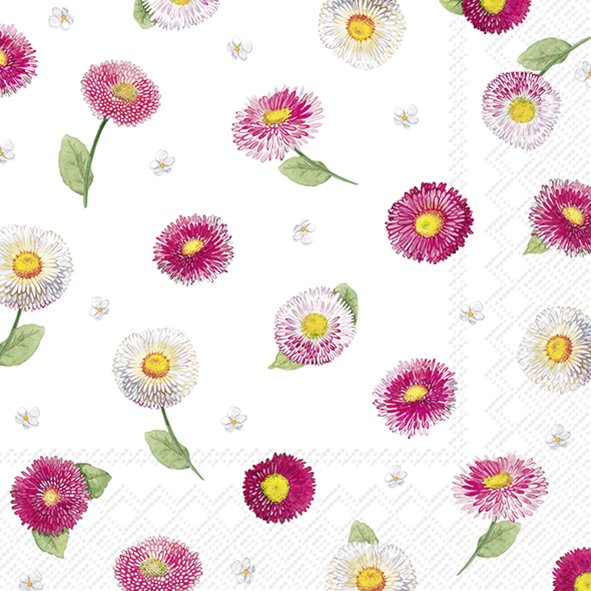 Servíettur 'Bellis Allover' 33*33cm 20stk.