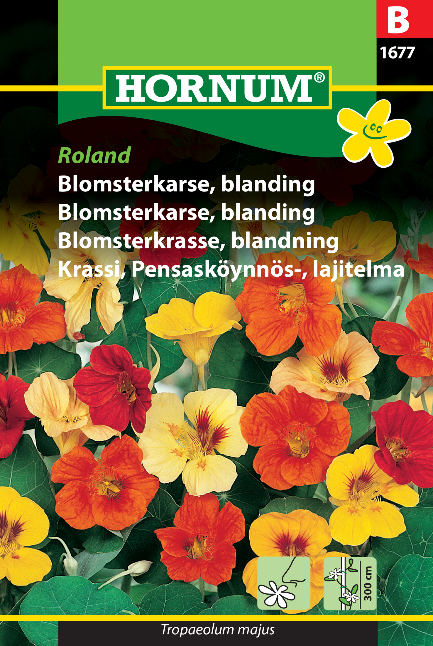 Fræ Skjaldflétta Tropaeolum majus Roland