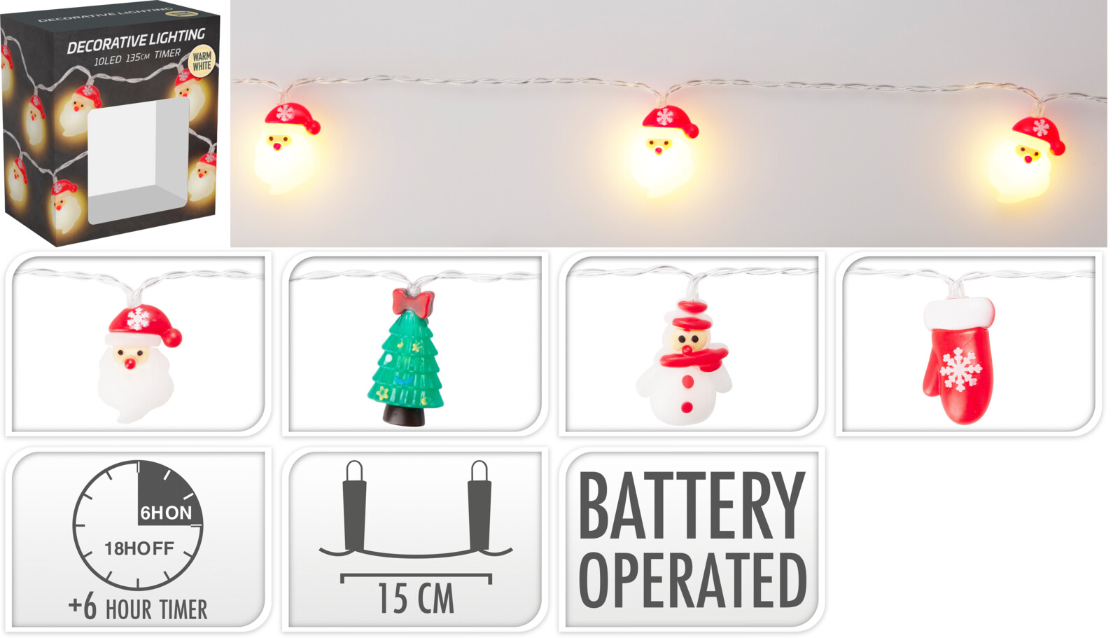 Sería led jólafígúrur 4 gerðir