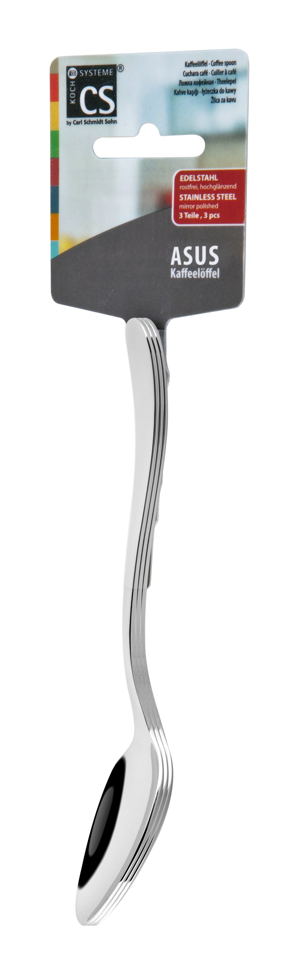 TESKEIÐAR 3STK ASUS 18/10 STÁL 15CM