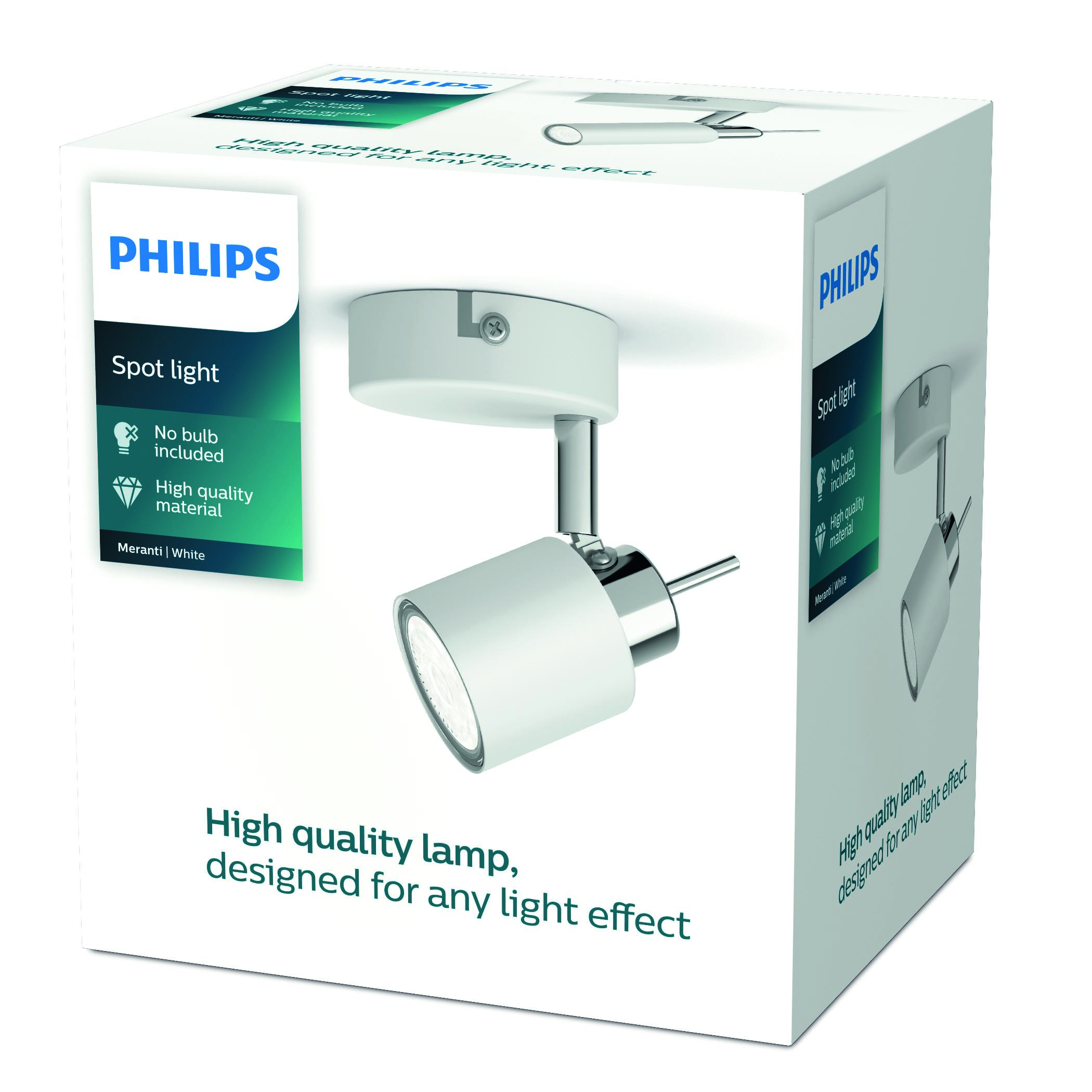 Meranti kastari hvítur 1x35W