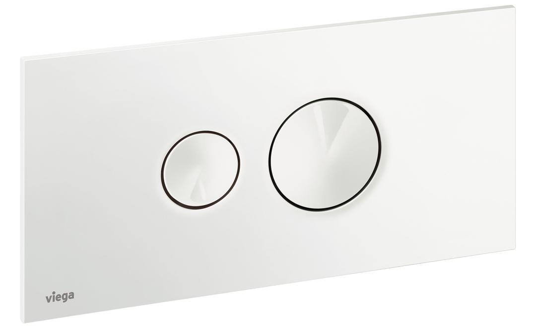 WC FRONTUR F.VIEGA VATNSKASSA INNBYGGÐUR HVÍTUR