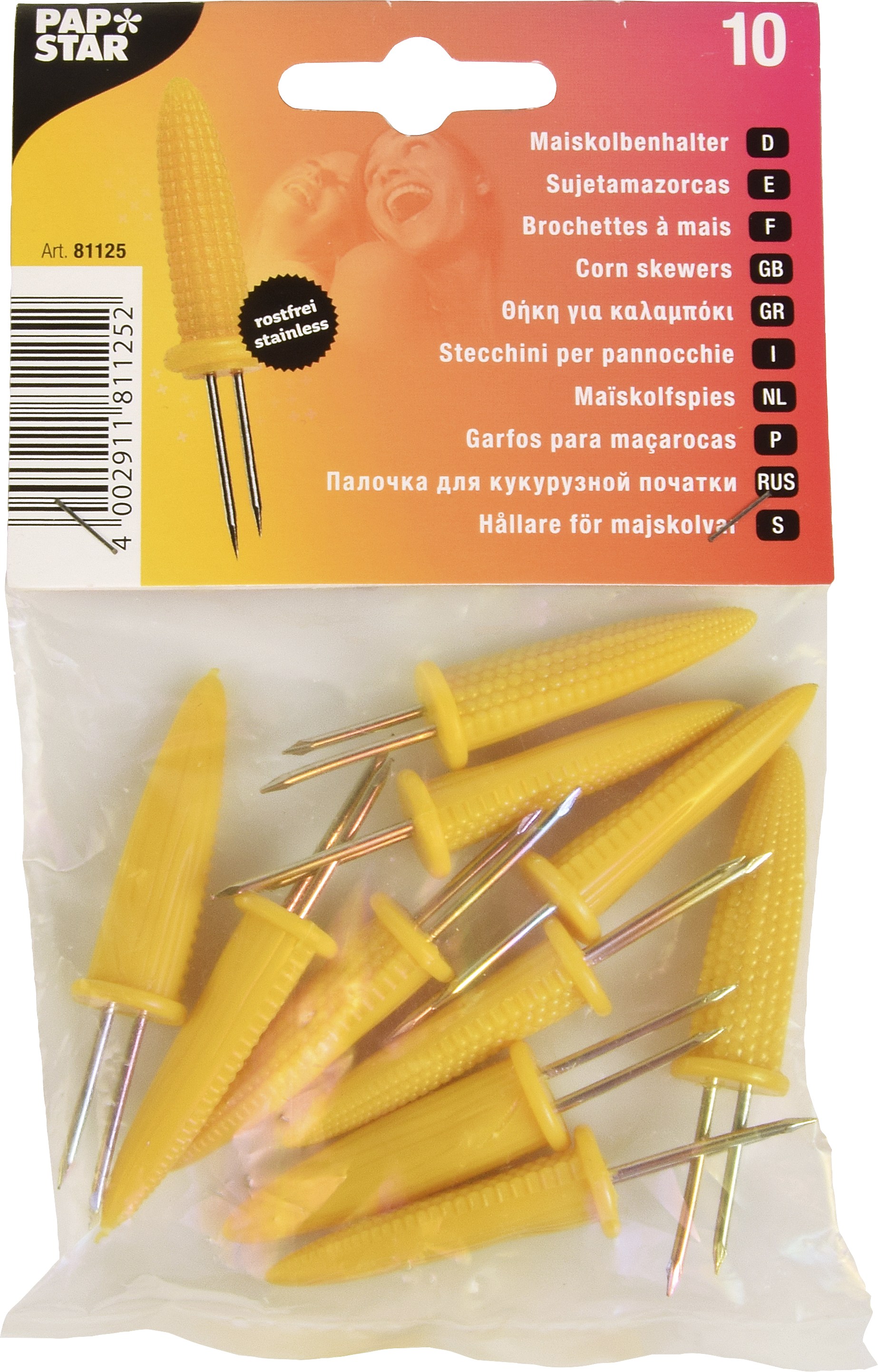 Pinnar fyrir maís 10 stk Papstar