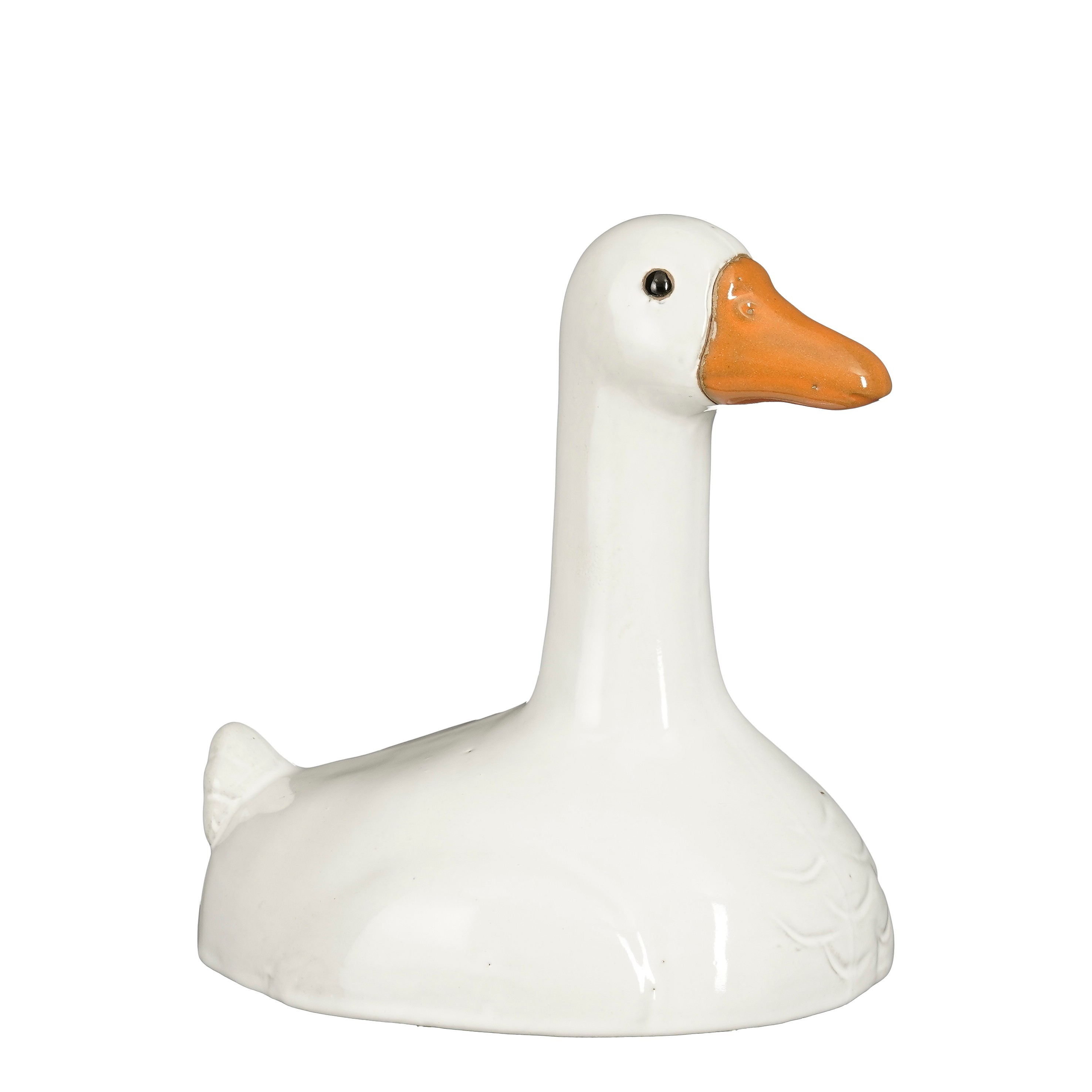Stytta gæs hvít 20*15,5*h20,5cm