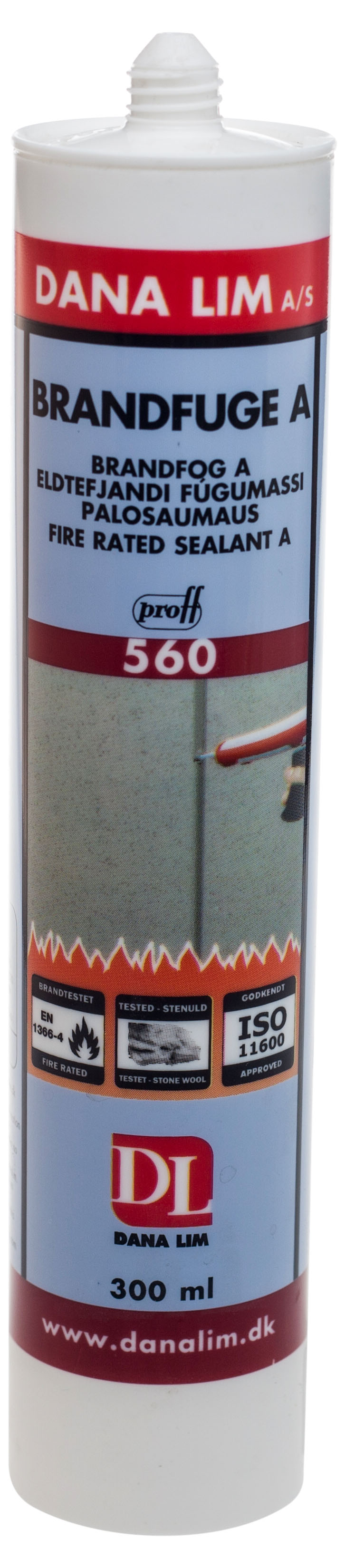 AKRÝLKÍTTI ELDVARNARKÍTTI A 560 300ML