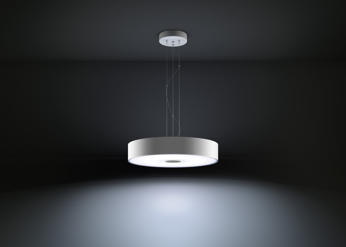 Hue Fair hangandi loftljós hv m gleri/fjars